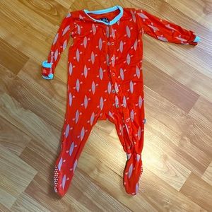 Kickee pants footie, bamboo 3-6 months